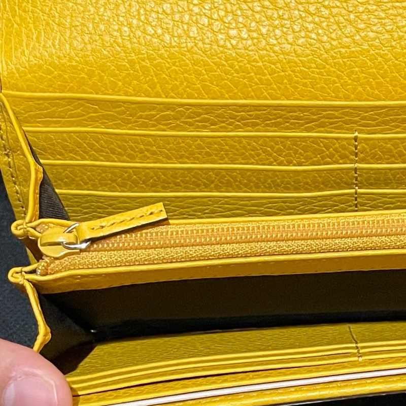 GUCCI黃色長夾-18