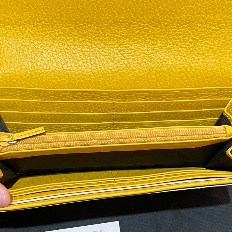 GUCCI黃色長夾-23