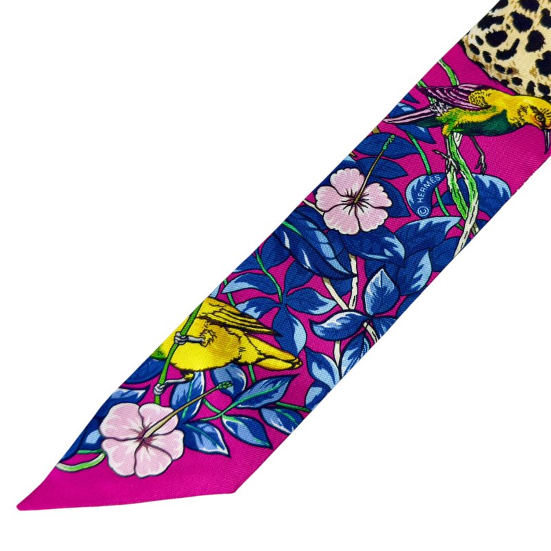 Hermes Jungle Love Twilly 愛心💗 幼絲巾-6