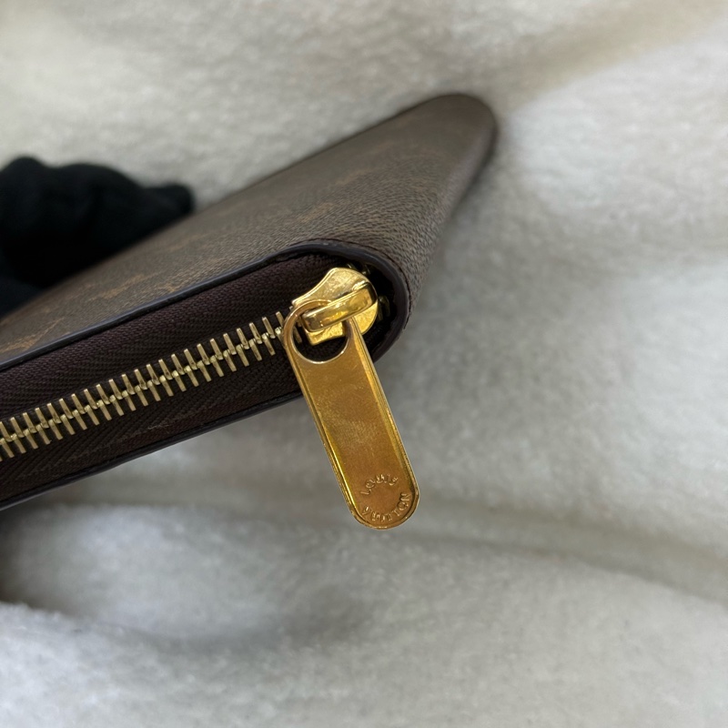 (閒置新) LV 經典老花 拉鍊長夾 專櫃近三萬-5