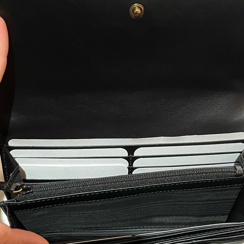 GUCCI MARMONT金釦黑色長夾-15