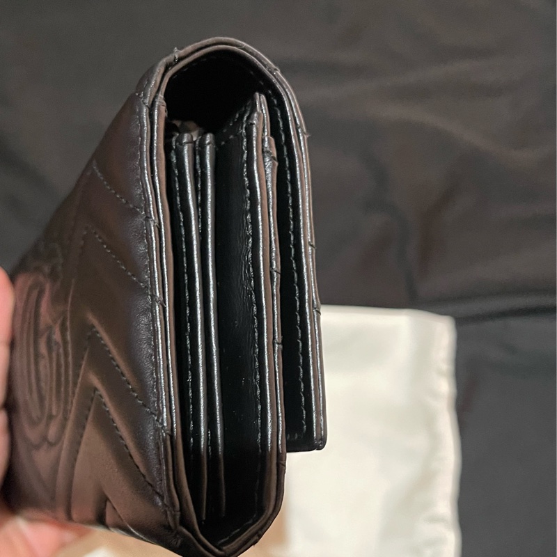 GUCCI MARMONT金釦黑色長夾-24