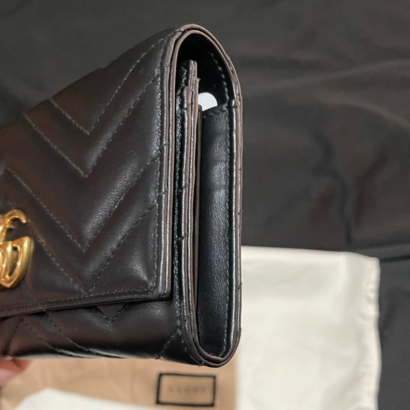 GUCCI MARMONT金釦黑色長夾-25