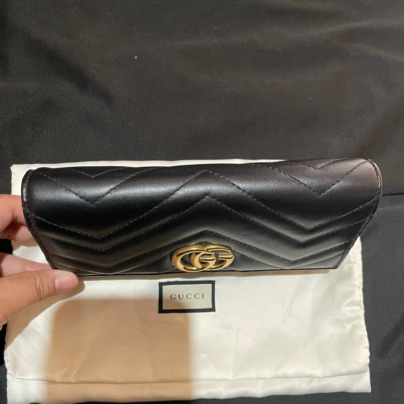 GUCCI MARMONT金釦黑色長夾-26