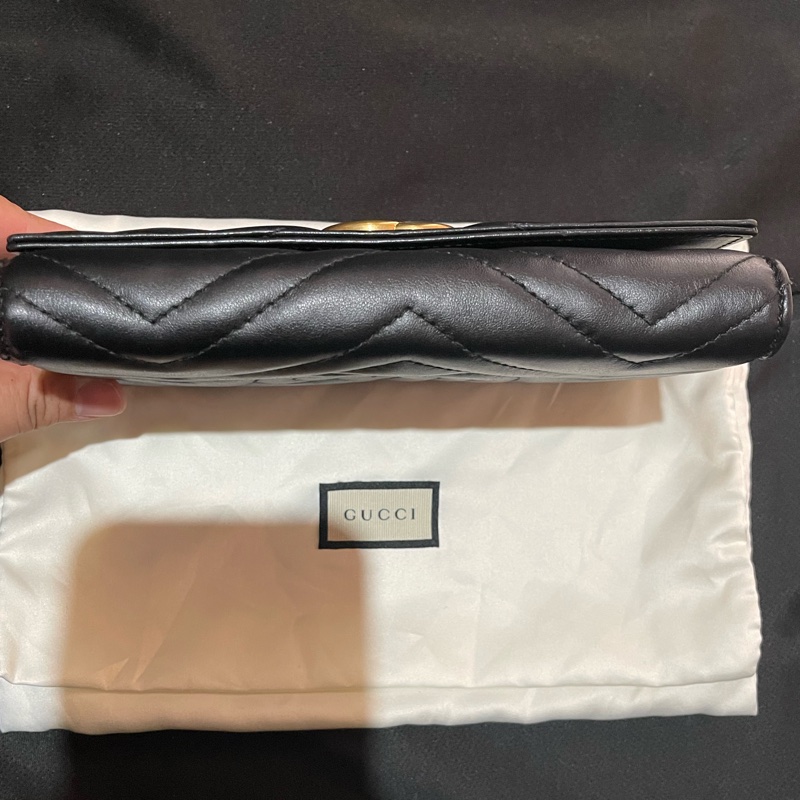 GUCCI MARMONT金釦黑色長夾-27