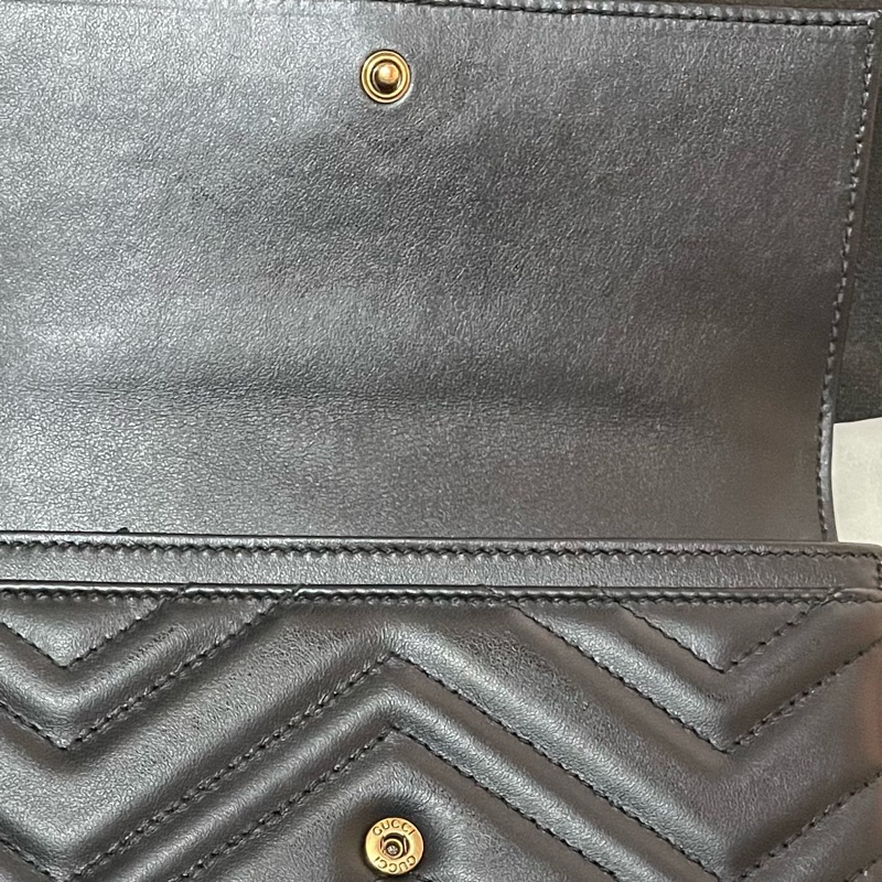 GUCCI MARMONT金釦黑色長夾-29