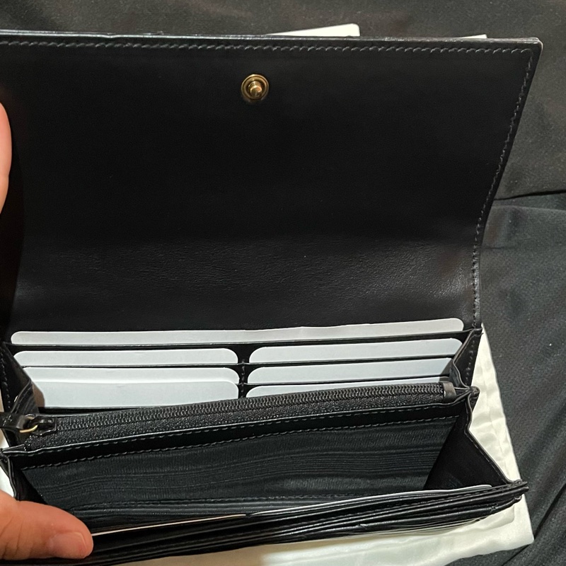 GUCCI MARMONT金釦黑色長夾-30