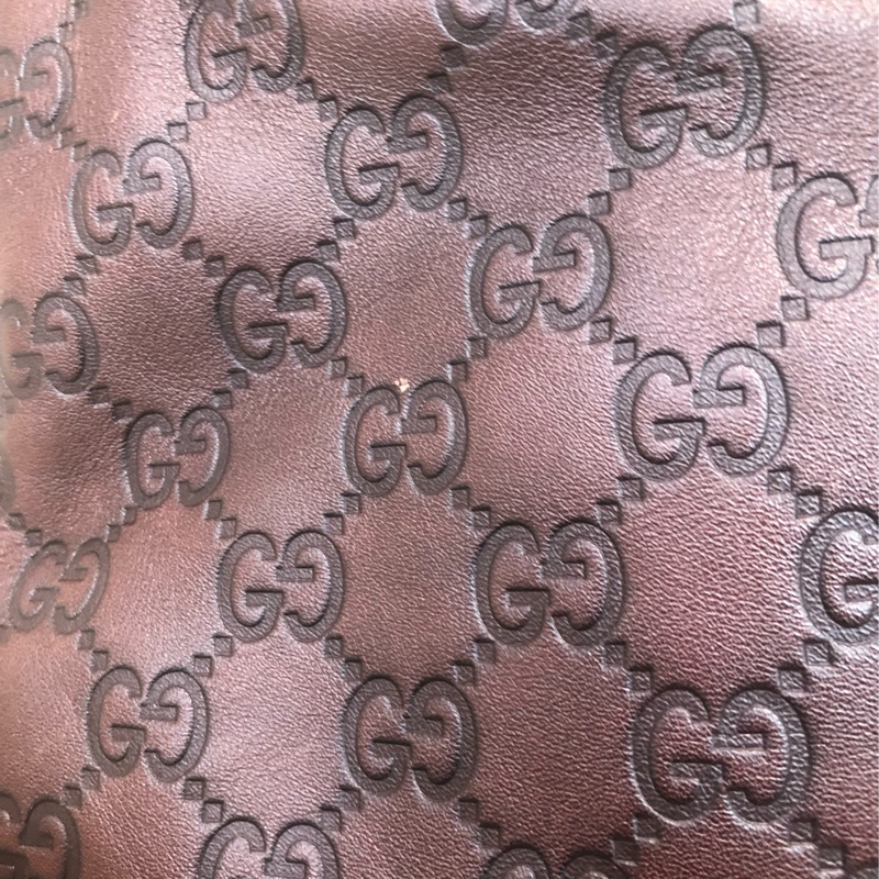 Gucci 啡色全皮小馬鞍 Hobo XC338-9