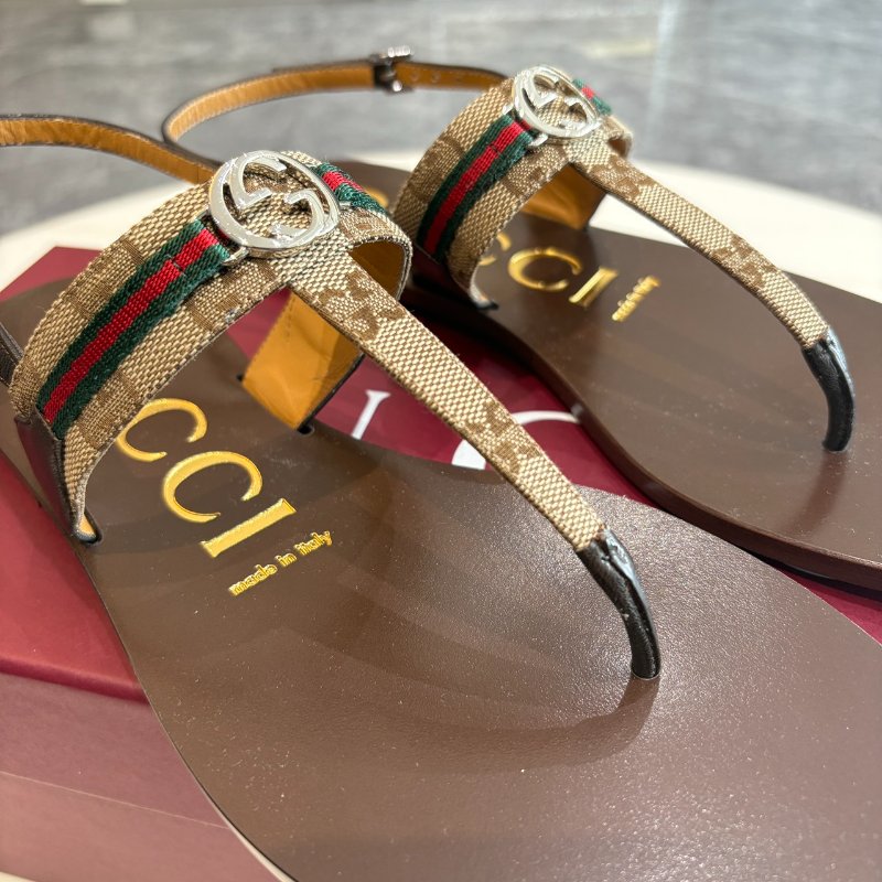 *SHIHNA名牌精品* GUCCI 女士互扣式G型網狀涼鞋 (女鞋/尺寸可訂購)-2