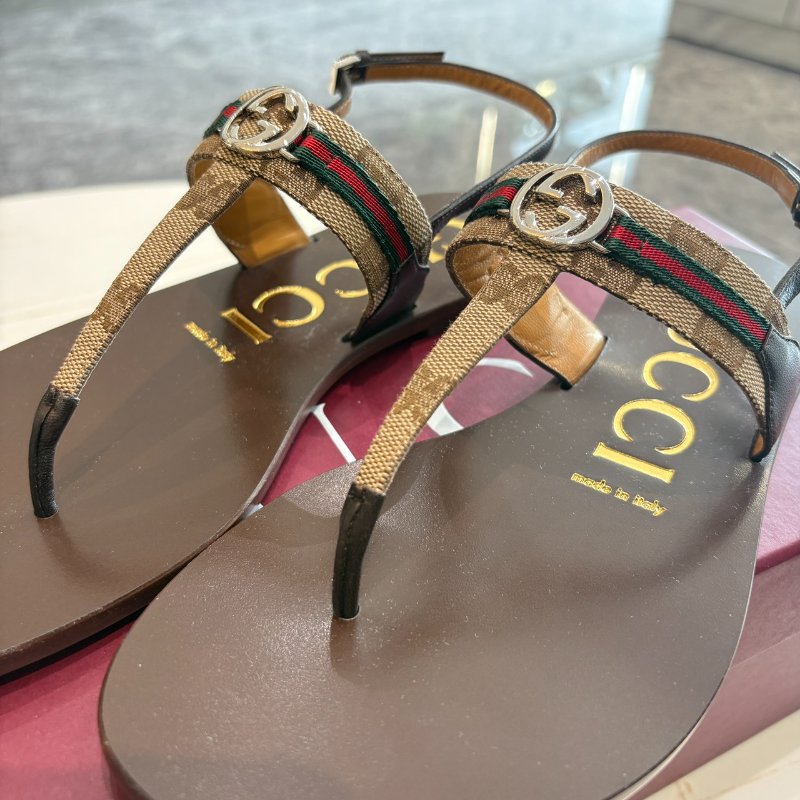 *SHIHNA名牌精品* GUCCI 女士互扣式G型網狀涼鞋 (女鞋/尺寸可訂購)-5