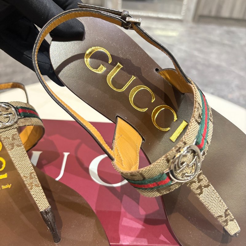 *SHIHNA名牌精品* GUCCI 女士互扣式G型網狀涼鞋 (女鞋/尺寸可訂購)-6