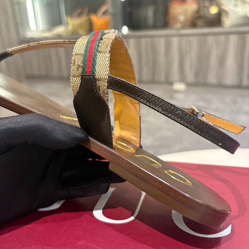 *SHIHNA名牌精品* GUCCI 女士互扣式G型網狀涼鞋 (女鞋/尺寸可訂購)-7