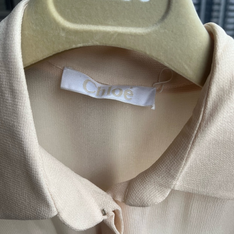 Chloe 淡粉色襯衫 氣質風適合上班族-7