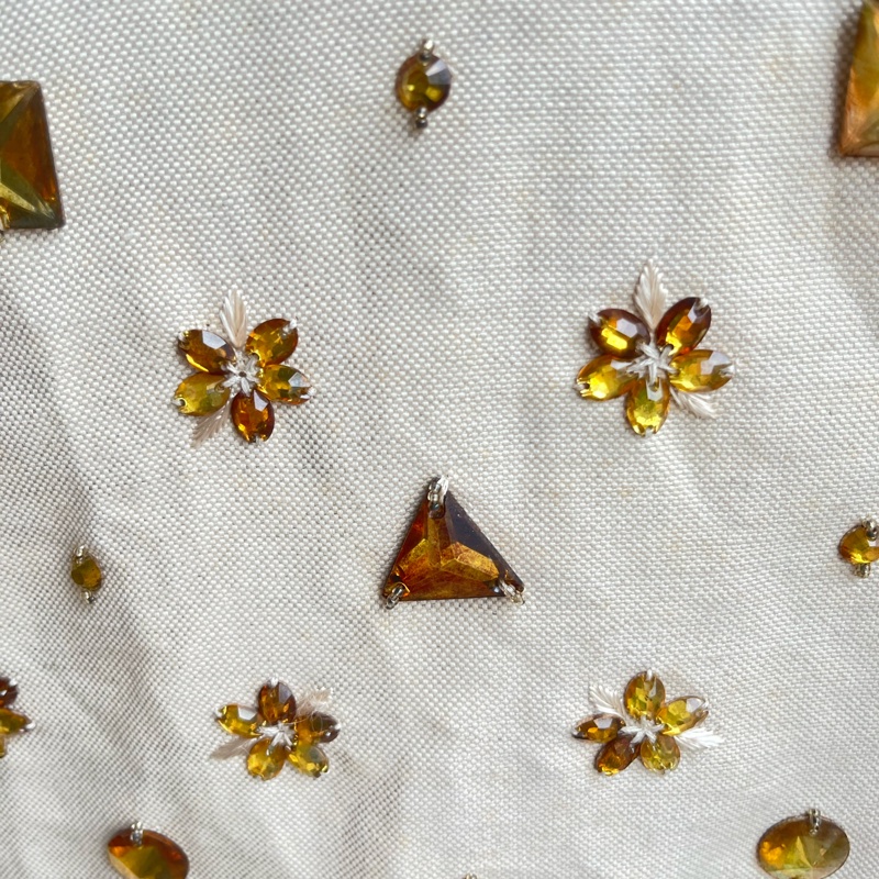 Chloe 全新亮晶晶寶石背心 正反黃寶石性感背心-4