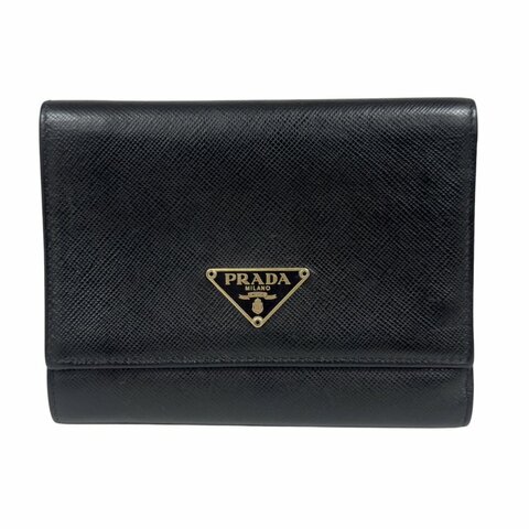 PRADA 三角標 銀包