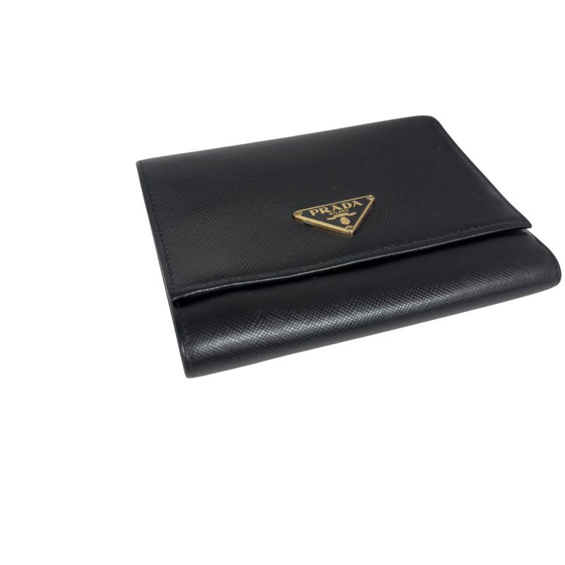 PRADA 三角標 銀包-2