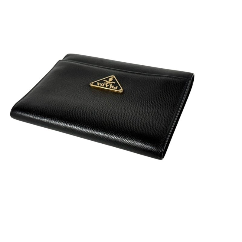 PRADA 三角標 銀包-5