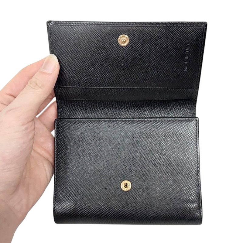 PRADA 三角標 銀包-14