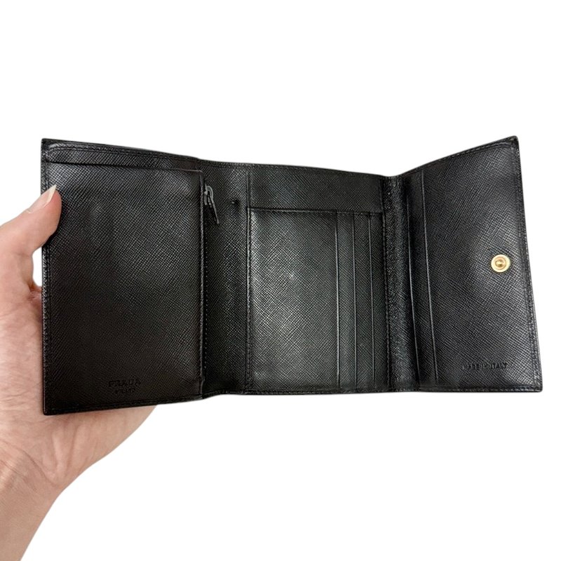 PRADA 三角標 銀包-15