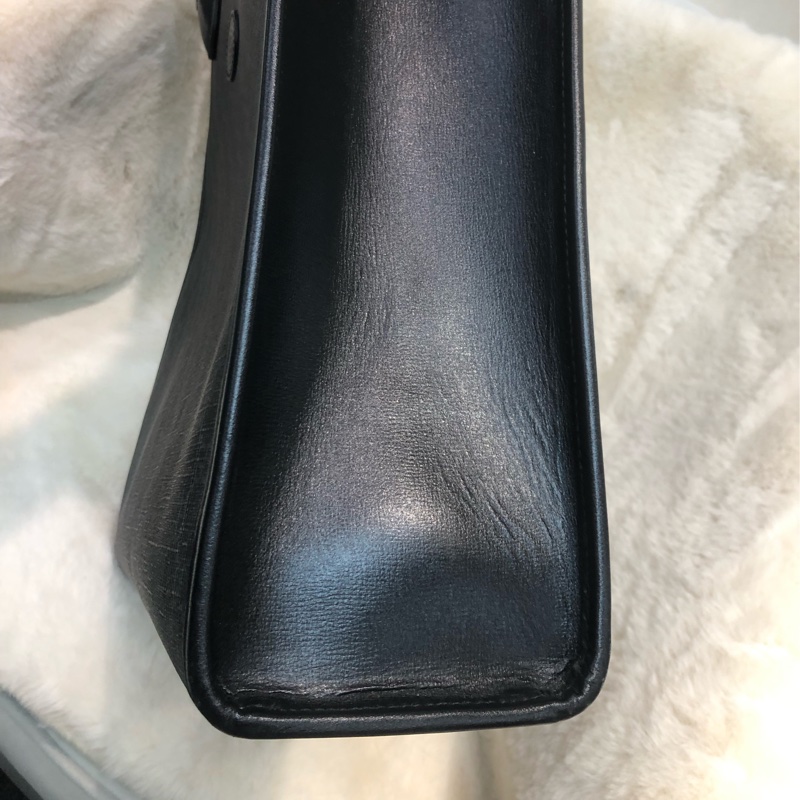 Gucci 黑色老花 PVC 大Tote 2Way 公事包 XC340-3