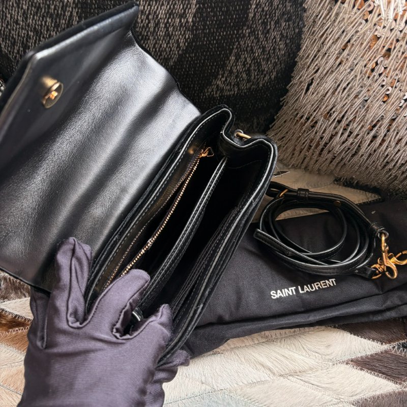 YSL 天鵝絨方胖子 黑-7