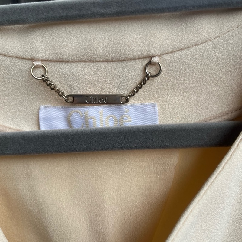 Chloe 經典米色外套 翻領短版 帥氣出場必備-9