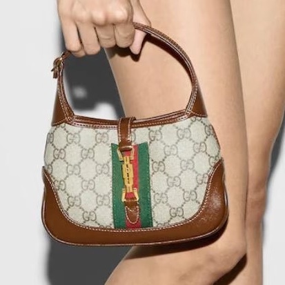 Gucci 古驰 99新 老花Jackie1961Mini手提斜挎包 尺寸19*13