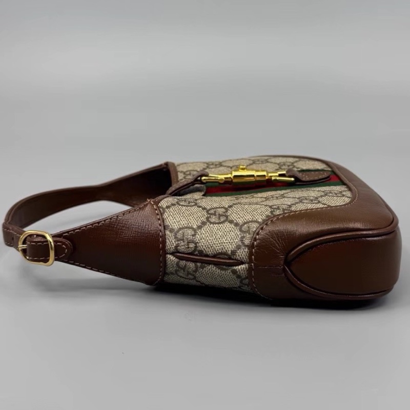 Gucci 古驰 99新 老花Jackie1961Mini手提斜挎包 尺寸19*13-13