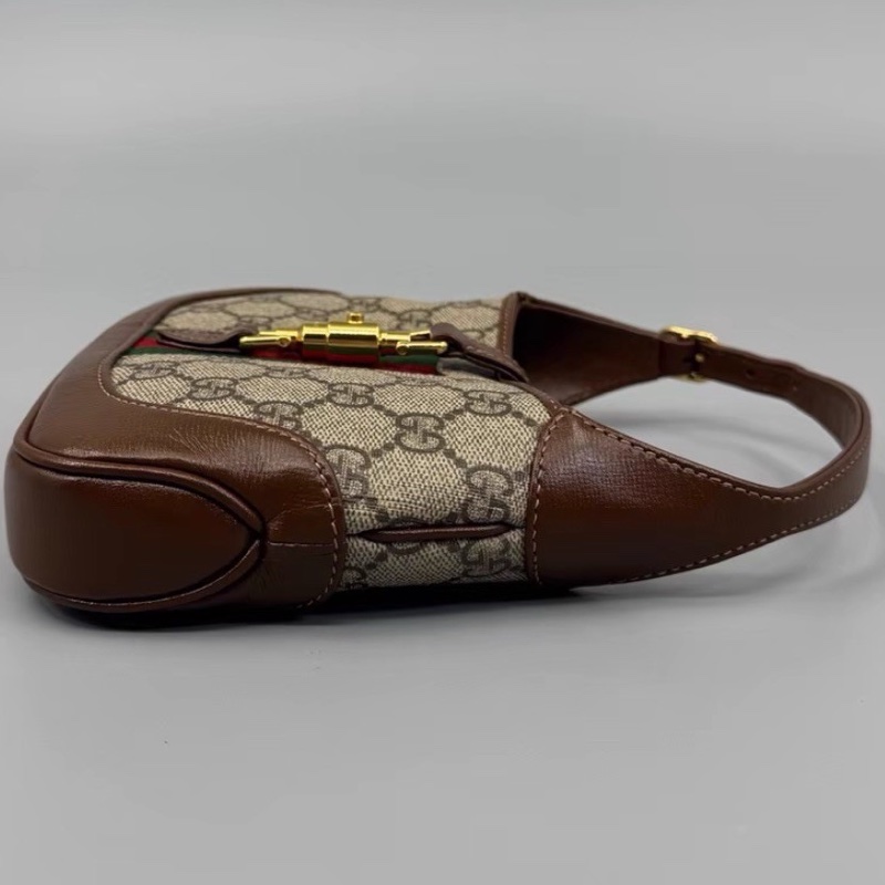 Gucci 古驰 99新 老花Jackie1961Mini手提斜挎包 尺寸19*13-14