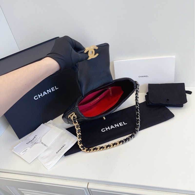 ✨Chanel 24C 19bag系列 hobo 閒置新全套 帶膜🖤-9