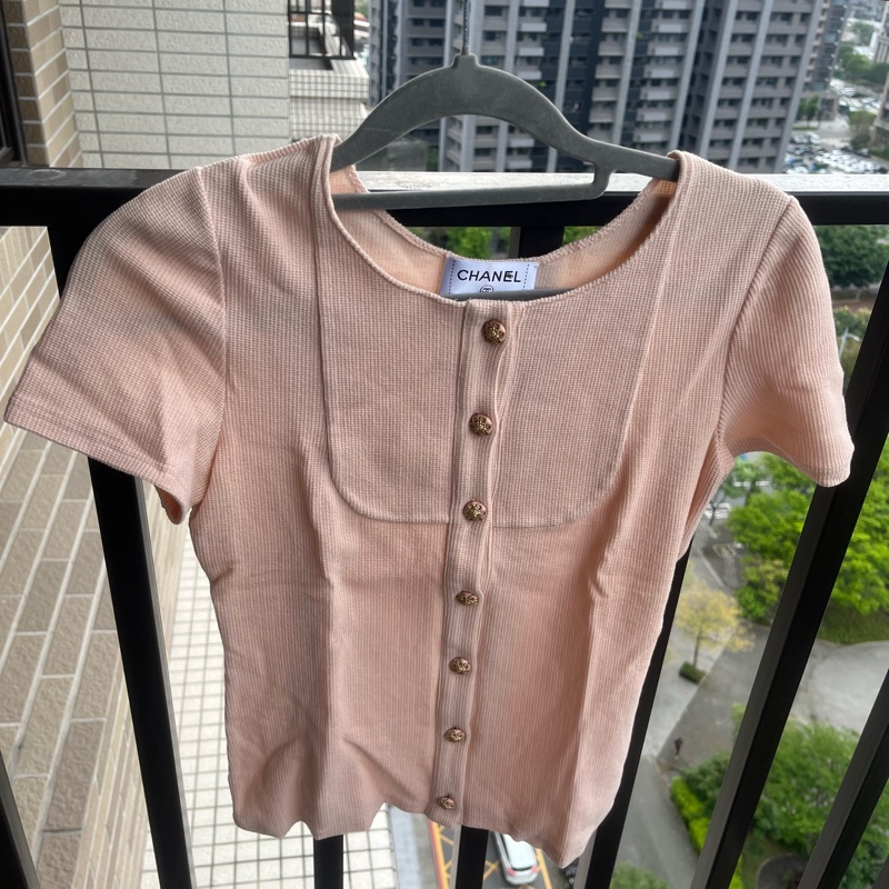 Chanel 粉色小上衣 性感可愛風36號 99成新-0