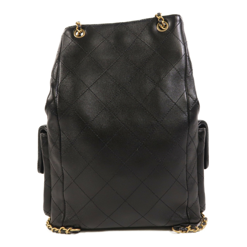 CHANEL 羊皮皮革25C Backpack金扣背包-1