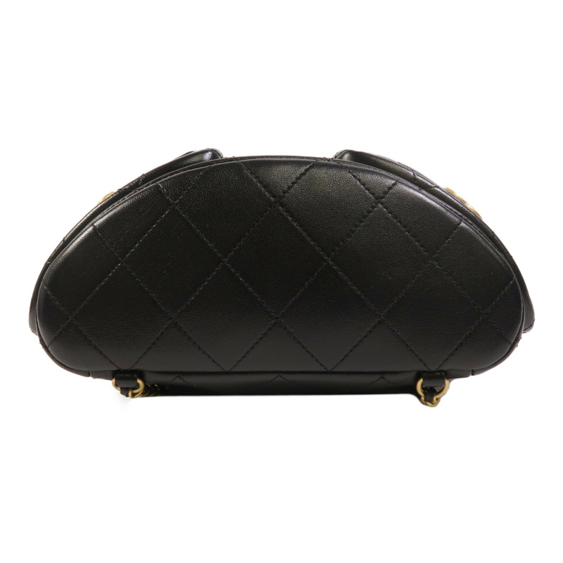 CHANEL 羊皮皮革25C Backpack金扣背包-3