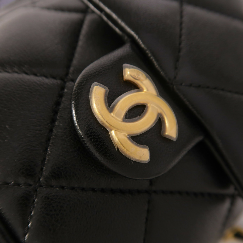 CHANEL 羊皮皮革25C Backpack金扣背包-13