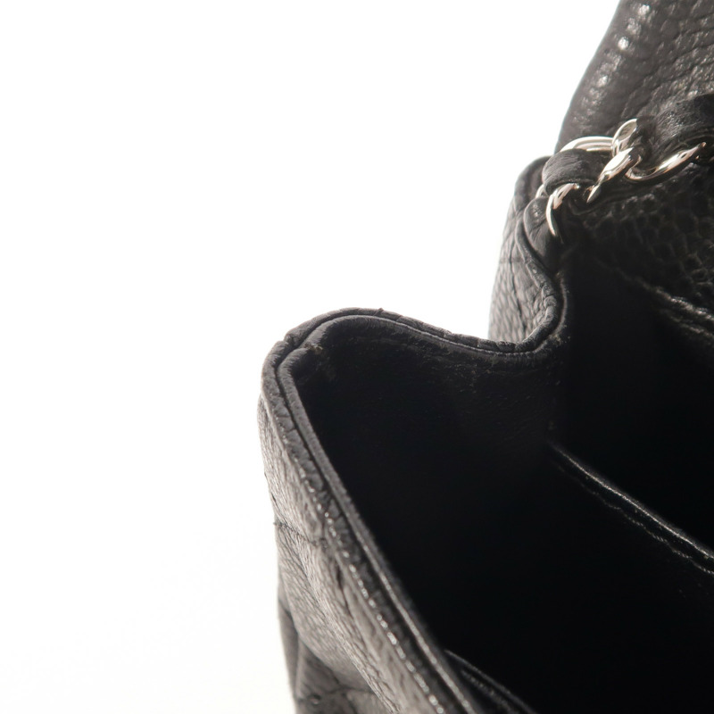 CHANEL 牛皮皮革Classic Extra Mini Flap Bag銀扣鏈帶肩背袋-15