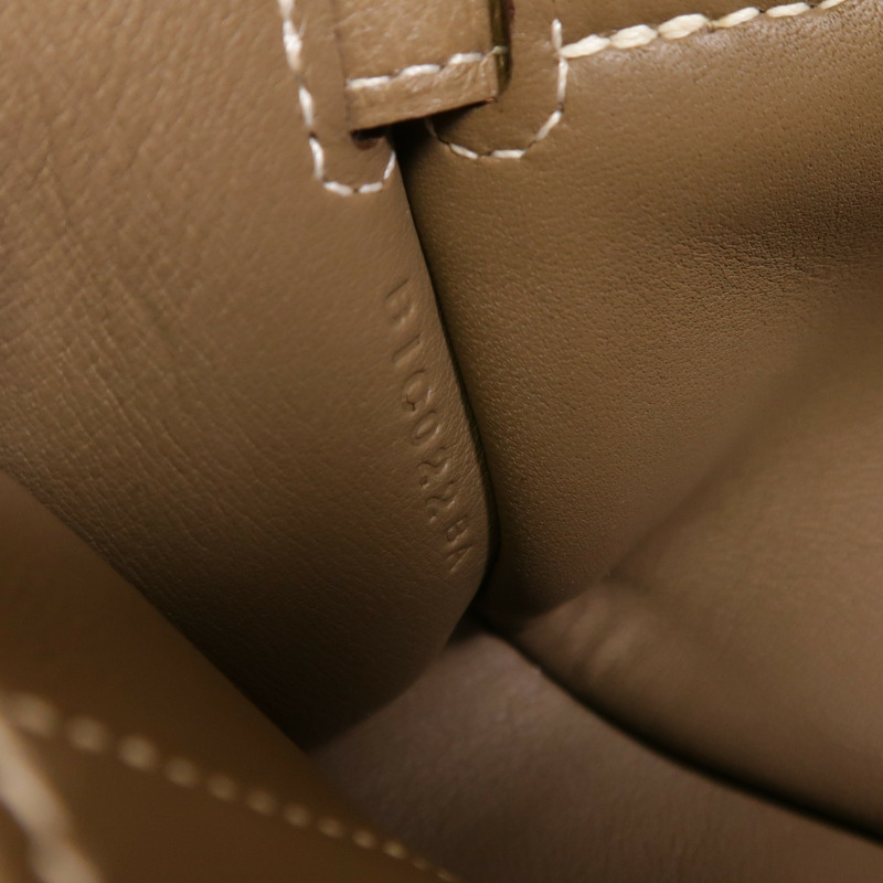 HERMES Evercolor皮革Mini Jypsiere金扣肩背袋Etoupe-6