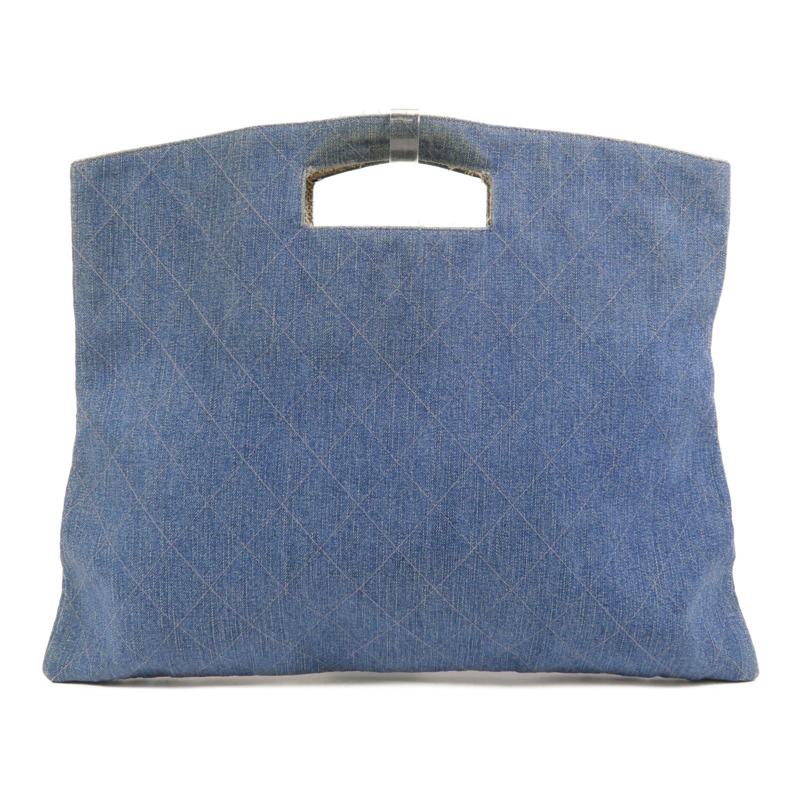 CHANEL 牛仔布Vintage Bag手挽袋-1