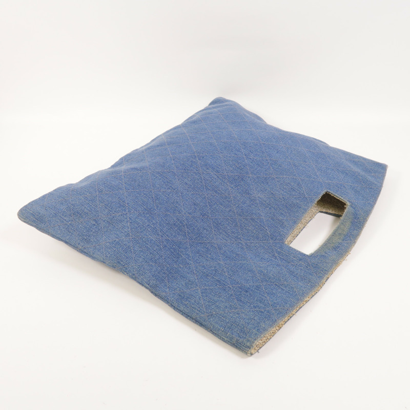 CHANEL 牛仔布Vintage Bag手挽袋-8