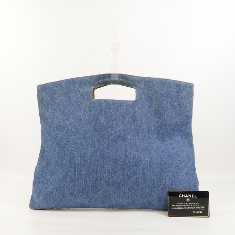 CHANEL 牛仔布Vintage Bag手挽袋-9