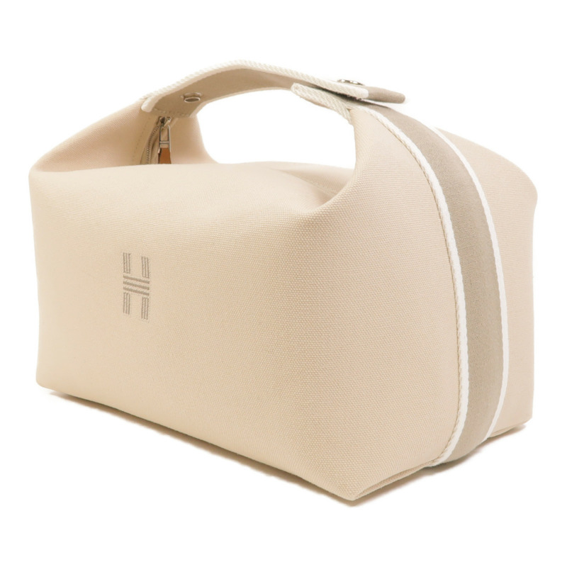HERMES 帆布Bride A Brac銀扣手挽袋-2
