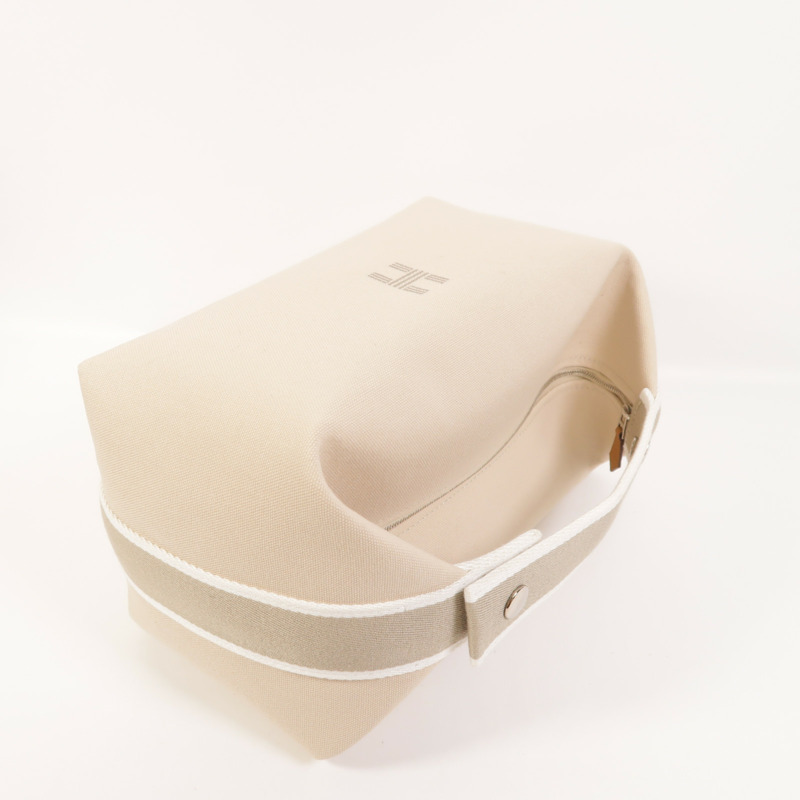 HERMES 帆布Bride A Brac銀扣手挽袋-7