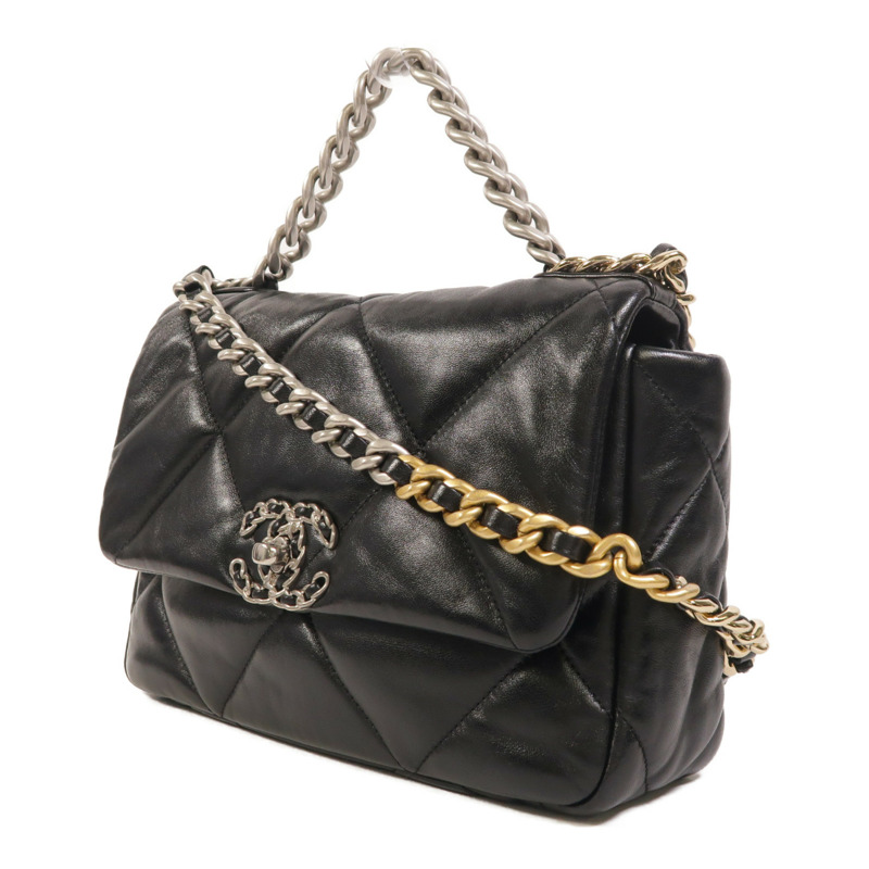 CHANEL 羊皮皮革C19 Small手挽肩背兩用袋-2