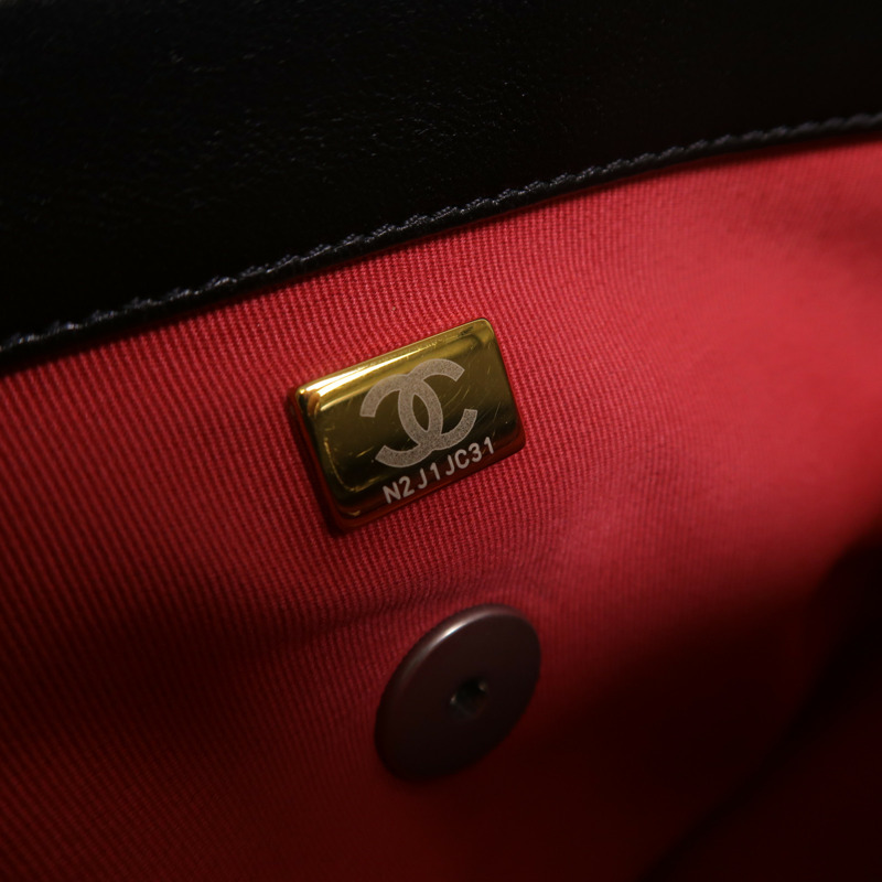 CHANEL 羊皮皮革C19 Small手挽肩背兩用袋-7