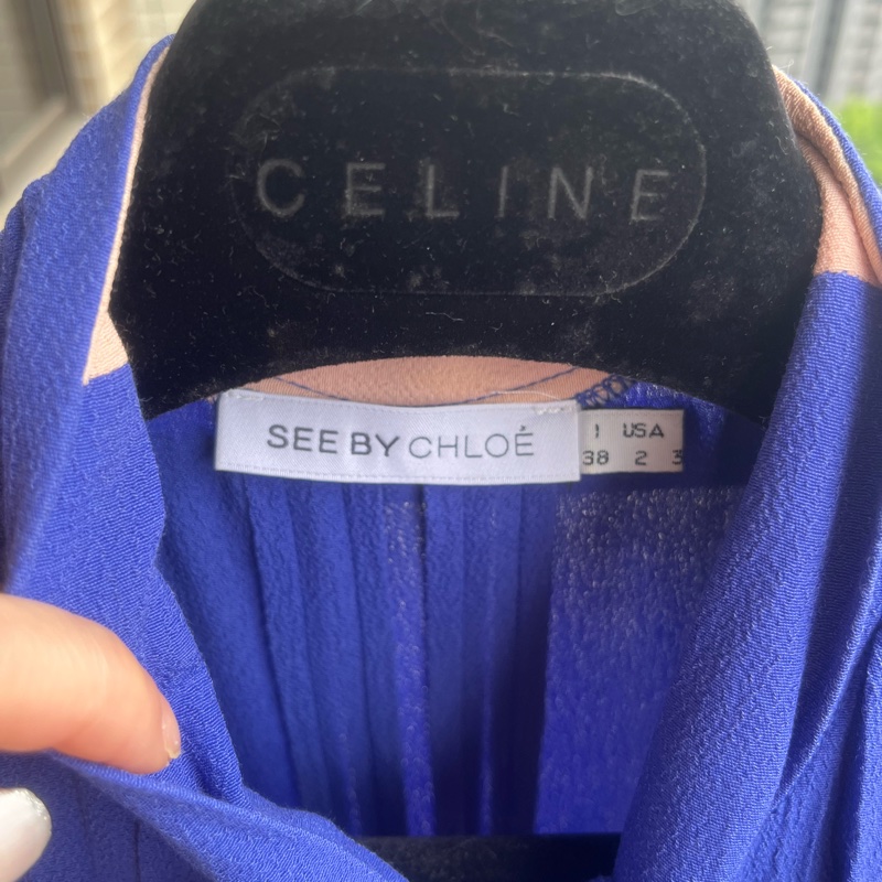 See By Chloe 藍色小洋裝 性感可愛皆可 34號-5