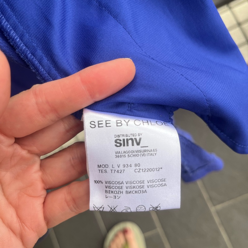 See By Chloe 藍色小洋裝 性感可愛皆可 34號-7