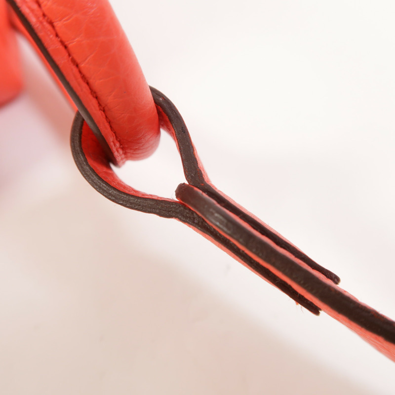 HERMES Clemence皮革Mini Lindy金扣手挽肩背兩用袋Rose Texas-16