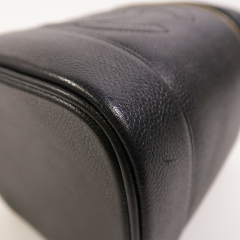 CHANEL 牛皮皮革Vintage Vanity Case金扣手挽袋-10