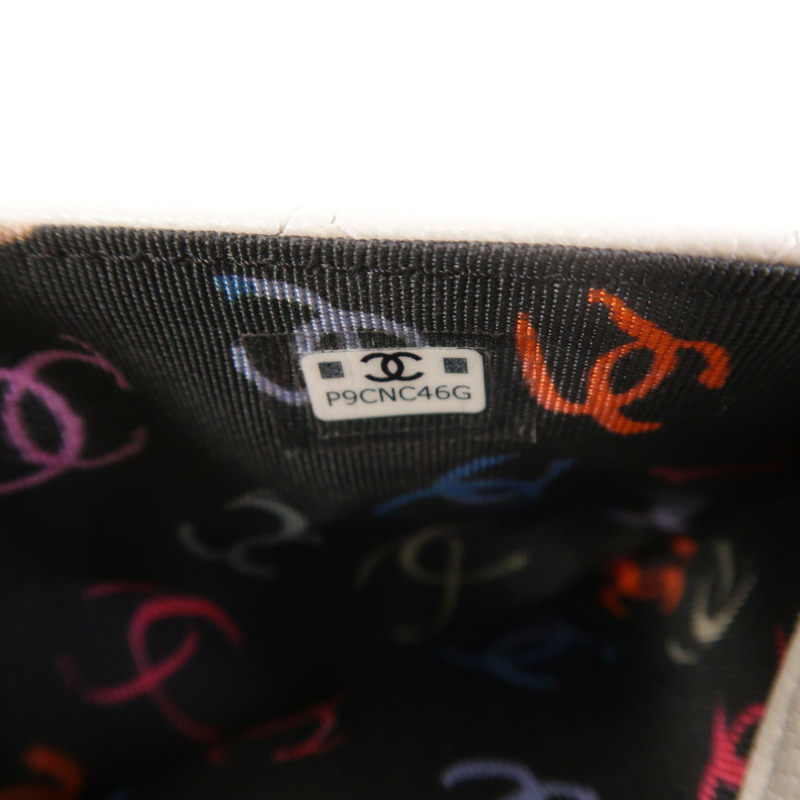 CHANEL 牛皮皮革Chain Shoulder金扣鏈帶肩背袋-6