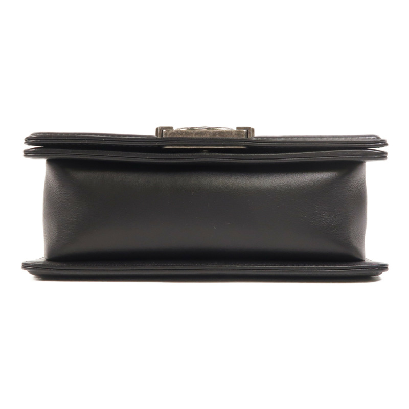 CHANEL 羊皮皮革Boy 20銀扣鏈帶肩背袋-3