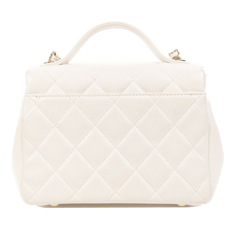 CHANEL 牛皮皮革Business Affinity Small金扣手挽肩背兩用袋-1